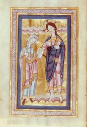 Dedication of the book to Christ, from the Gospel of Countess Judith
